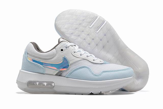 Nike Air Max Motif Women's Shoes Blue White-8 - Click Image to Close